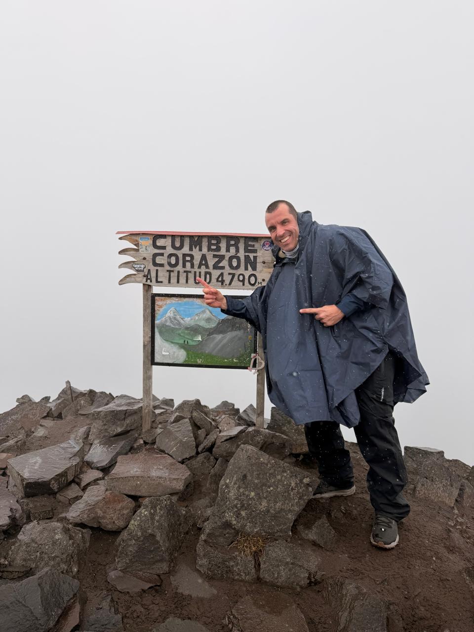Cume do Vulcão Corazon a 4.788 metros de altitude no Equador
